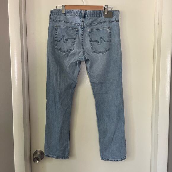 AG Anthropologie The Nolan Women's 32 Regular Ankle Distressed Jeans Mid Rise - Picture 6 of 7